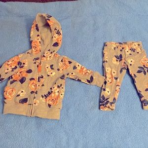 3m floral sweatsuit